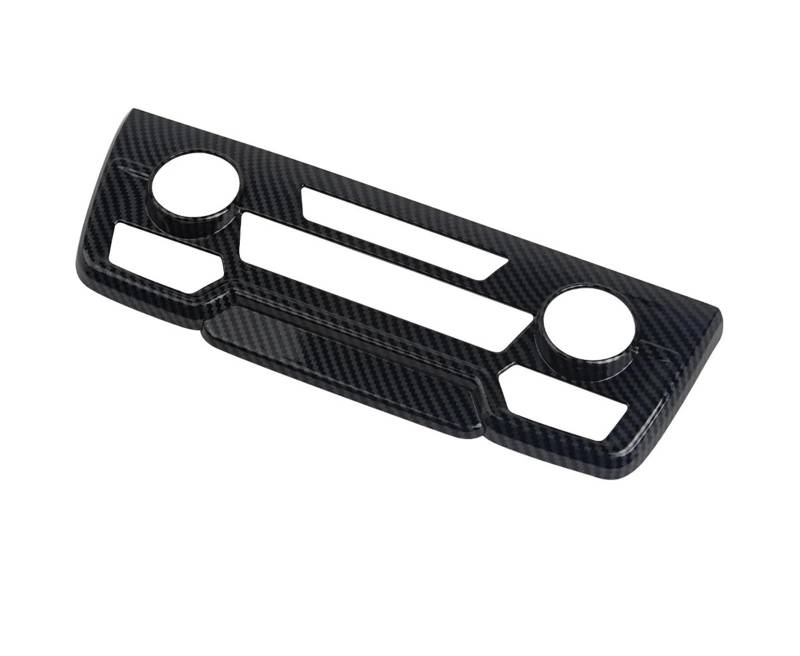Für CR-V 2017 2018 2019 2020 2021 2022 Carbon Fiber Schwarz Interior Center Konsole AC Klima Control CD Panel Abdeckung Trimmt Auto Innendekoration Interieur Dekor von SPUFKGE