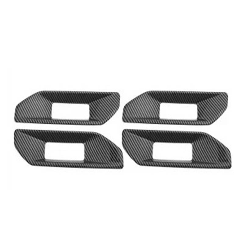 Für Ford Für Ranger Für Wildtrak T9 2023 2024 Carbon Fiber Innen Overlay Abdeckungen Upgrade Innen Dekoration Teile LHD RHD Verfügbar Auto Innendekoration Interieur Dekor(DoorHandle Cover) von SPUFKGE