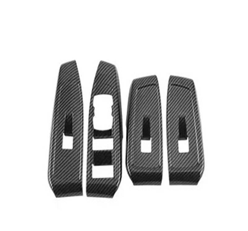 Für Ford Für Ranger Für Wildtrak T9 2023 2024 Carbon Fiber Innen Overlay Abdeckungen Upgrade Innen Dekoration Teile LHD RHD Verfügbar Auto Innendekoration Interieur Dekor(WindowLifting Cover) von SPUFKGE