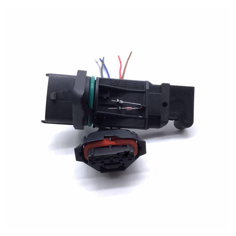 Luftmengenmesser Luftversorgung LUFTMASSENMESSER FÜR ALFA FÜR Romeo 147 156 166 GT GTV Spider FÜR FIAT Brava Doblo Marea Punto FÜR Lancia Lybra Thesis 0281002309 MAF Sensor(Sensor and Connector) von SPUFKGE