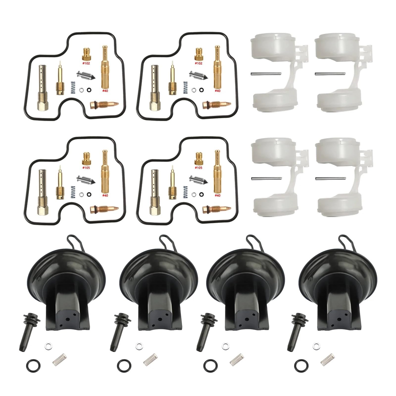 Motor vergaser Für CBF600 PC38 CBF 600 Vergaser Reparatur Kit Motorrad Carb Float Teile ErsatzVergaser(CBF600 PC38-D) von SPUFKGE
