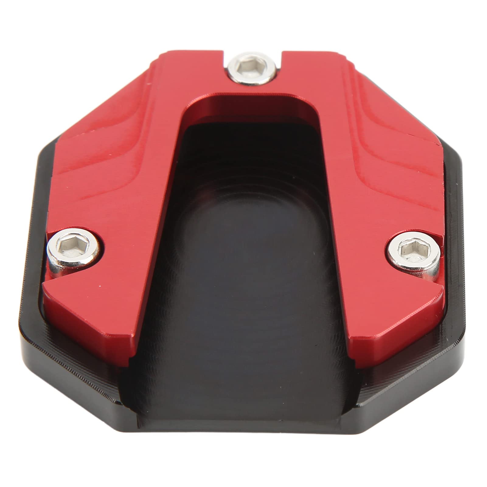 Langlebige Motorrad -Foot -Basis Stützplatte mit Anodischer Oxidationsfarbe Zum Parken auf Heißem Pflaster und Gras für Allgemeine Modelle (Rot) von SPYMINNPOO
