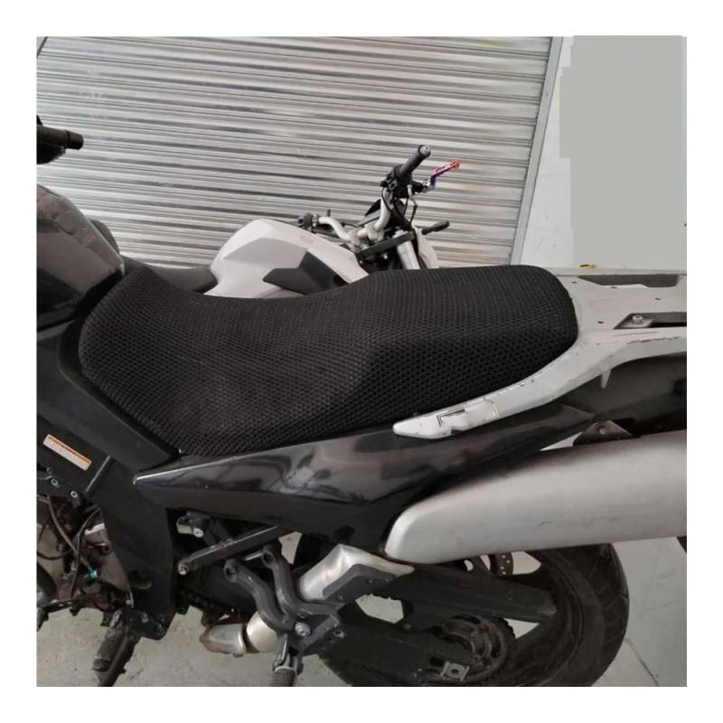Motorrad Mesh Stoff Sitzbezug Atmungsaktives Kissen Für V-Strom Für VStrom Für DL650 Für DL 650 Sitzbankbezug von SPeesy