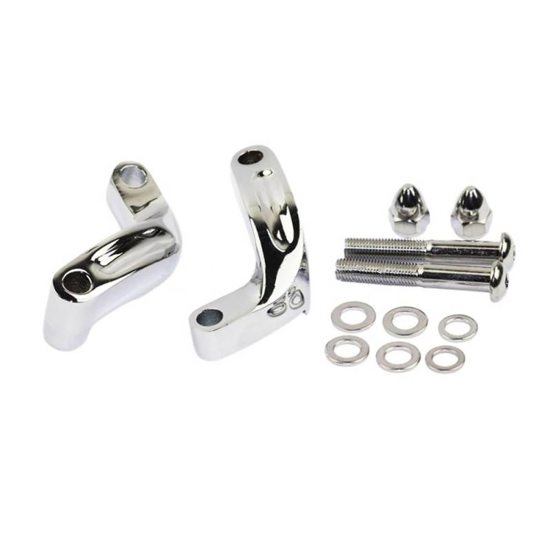 SPeesy Motorrad Aluminium Spiegelverlängerungs Adapter Set Für H&arley CVO Softail Breakout FXSB Fat Bob Low Rider FXDL Custom von SPeesy