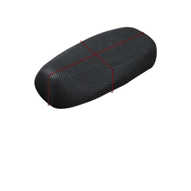 SPeesy Motorrad Mesh Stoff Anti-Rutsch-Pad Roller Sitz Elektrische Fahrrad Sitz Abdeckung Sonnenschutz Atmungsaktiv Kissen Net Abdeckung Sitzbankbezug(L-75x50cm) von SPeesy