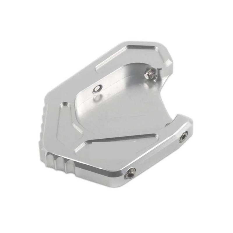 SPeesy Vergrößern Erweiterung Teile Motorrad CNC Kickstand Seitenständer Ständer Erweiterung Enlarger Pad Für S1000XR Für S1000 Für XR Für S 1000 XR 2020 2021 2022(Silver) von SPeesy