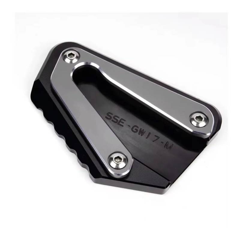 Vergrößern Erweiterung Teile Für Goldwing 1800 Für GL1800 F6B 2002-2022 2023 Zubehör Motorrad Seite Stehen Unterstützung Pad Ständer Enlarger Erweiterung(2002-2017 Grey) von SPeesy