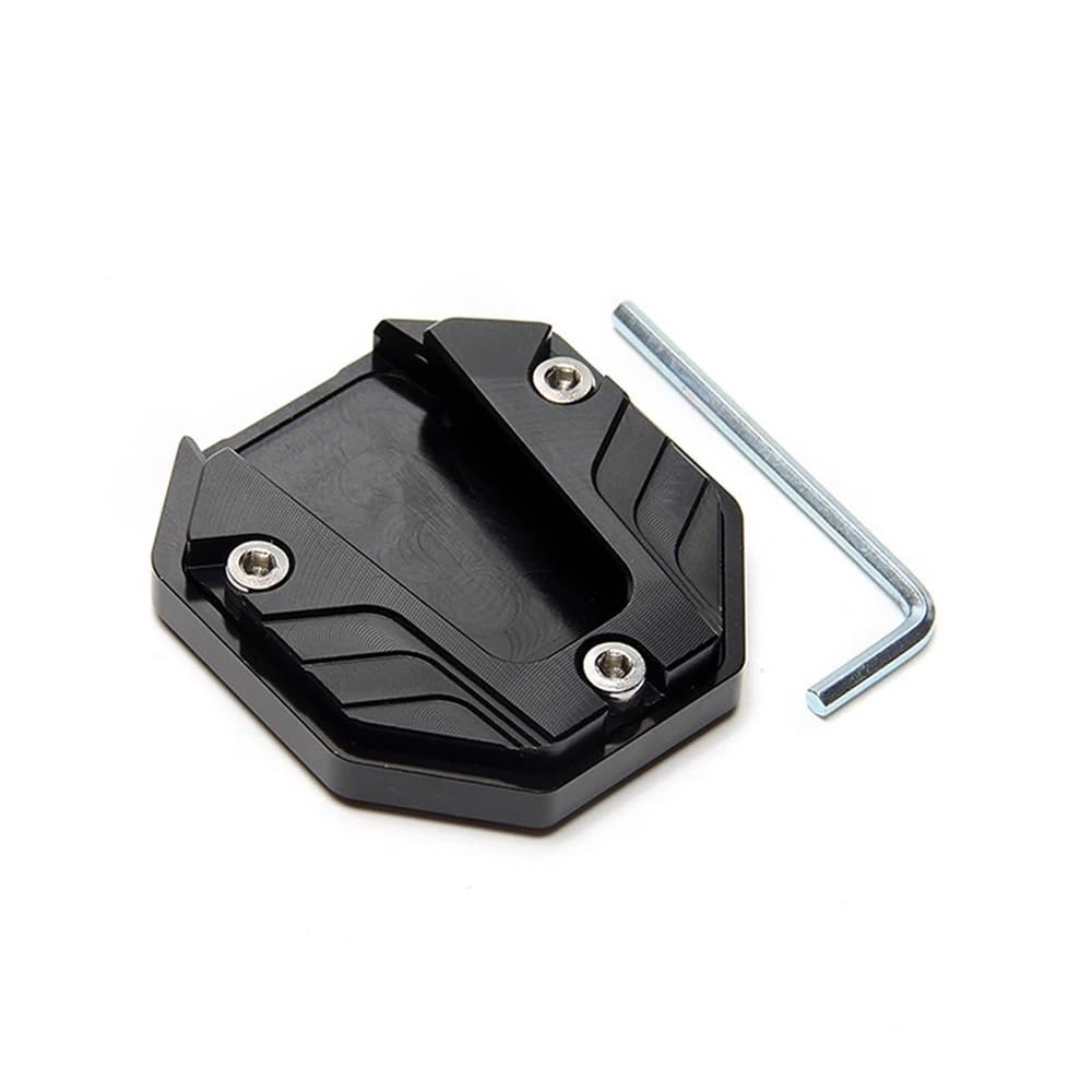 Vergrößern Erweiterung Teile Roller Motorrad Fahrrad Ständer Extender Fuß Seite Stehen Verlängerung Pad Unterstützung Platte Anti-Skid Vergrößerte Basis(Black) von SPeesy