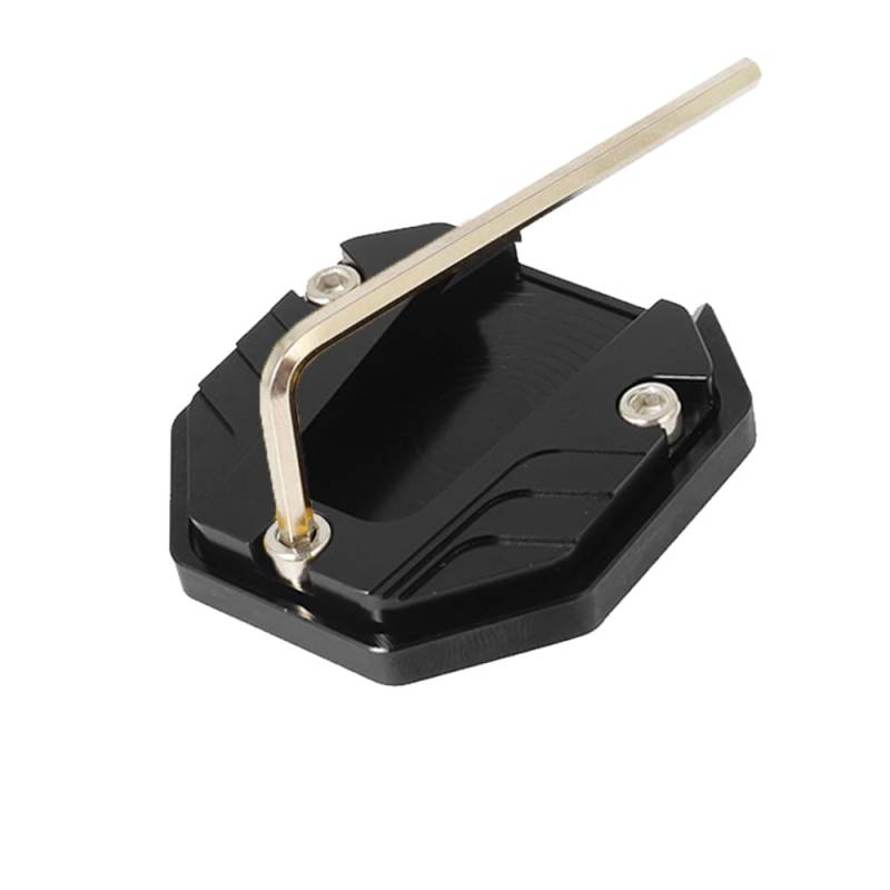 Vergrößern Erweiterung Teile Universal Roller Motorrad Fahrrad Ständer Extender Fuß Seite Stehen Verlängerung Pad Unterstützung Platte Anti-Skid Vergrößerte Basis(Black) von SPeesy