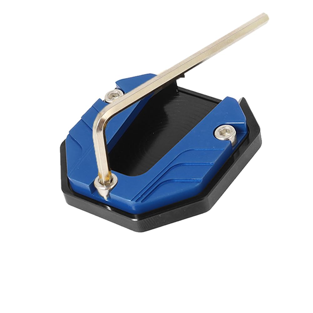 Vergrößern Erweiterung Teile Universal Roller Motorrad Fahrrad Ständer Extender Fuß Seite Stehen Verlängerung Pad Unterstützung Platte Anti-Skid Vergrößerte Basis(Blue) von SPeesy