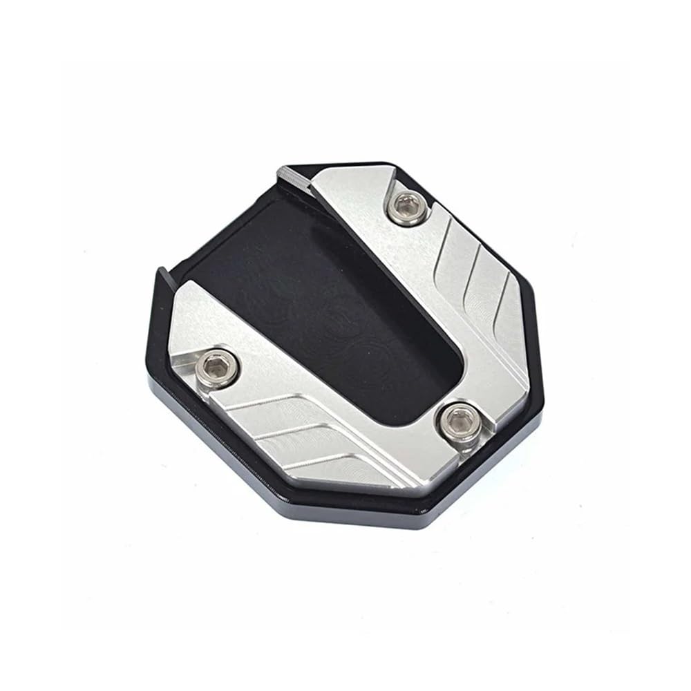 Vergrößern Erweiterung Teile Universal Roller Motorrad Fahrrad Ständer Extender Fuß Seite Stehen Verlängerung Pad Unterstützung Platte Anti-Skid Vergrößerte Basis(Silvery) von SPeesy