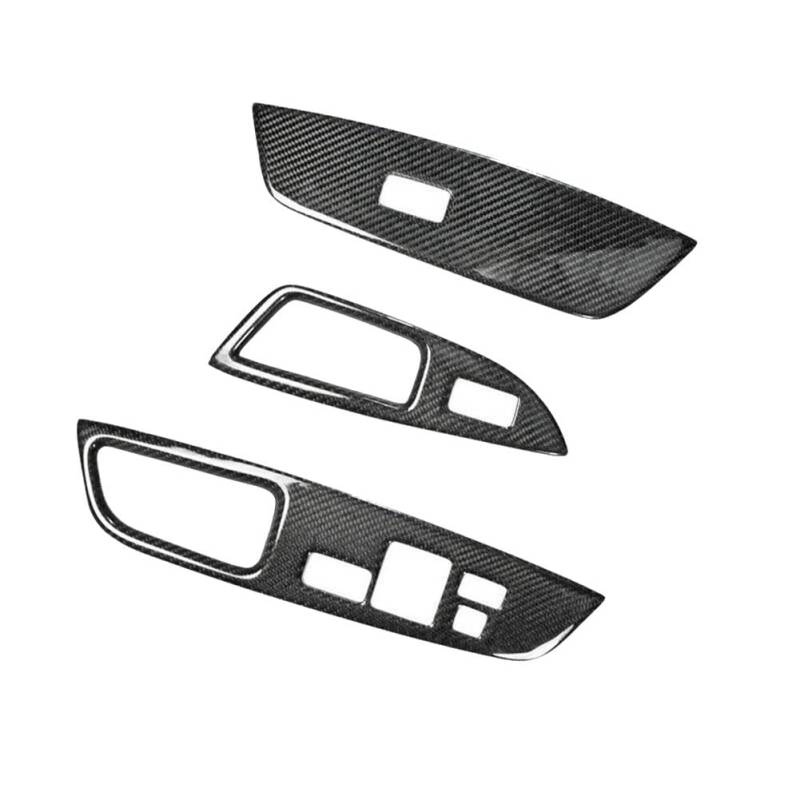 Zentrale Dashboard Dekoration 3 Stücke Für Hyundai Für Veloster 2011-2017 Carbon Fiber Fensterheber Schalter Taste Panel Abdeckung Trim Innen Dekoration Auto Zubehör Innenraum von SQIFBA