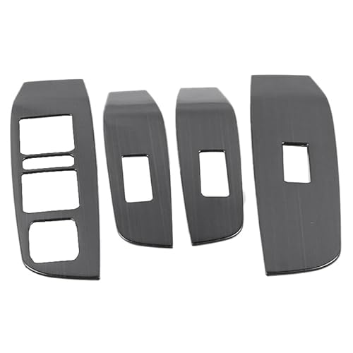 Zentrale Dashboard Dekoration 4Pcs Schwarz Für Haval F7 F7X Innen Tür Armlehne Fensterheber Schalter Panel Abdeckung Trim Edelstahl Dekoration Auto Zubehör Innenraum von SQIFBA