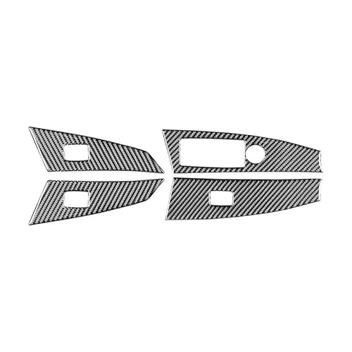 Zentrale Dashboard Dekoration Auto Fensterheber Schalter Heber Tasten Panel Innen Dekoration Aufkleber Zubehör Für 5 Series E60 2004-2007 Auto Zubehör Innenraum(Linkslenker) von SQIFBA