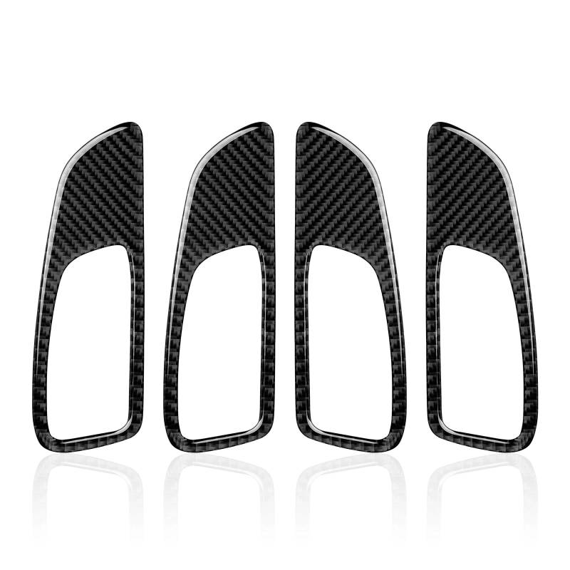 Zentrale Dashboard Dekoration Autoaufkleber Innentür Schüssel Rahmen Dekoration Carbon Fiber Interieur Für Alfa Für Romeo 159 Für Brera Für Spider 2004-2011 Auto Zubehör Innenraum(4pcs) von SQIFBA