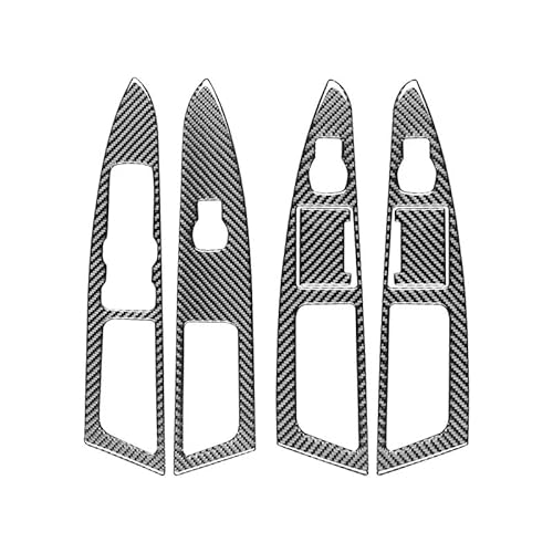 Zentrale Dashboard Dekoration Für Ford Für Mondeo 2013-2019 4 STÜCKE Auto Fensterheber Schalter Tasten Panel Rahmen Innendekoration Aufkleber Auto Zubehör Innenraum(Tippe A) von SQIFBA