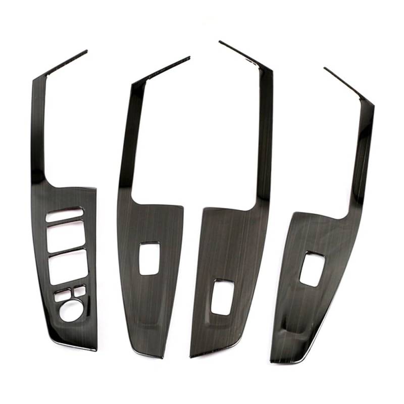 Zentrale Dashboard Dekoration Für Hyundai Für Creta IX25 2020 Innere Tür Armlehne Fensterheber Schalter Taste Panel Abdeckung Trim Dekoration Aufkleber Auto Zubehör Innenraum(Schwarz) von SQIFBA