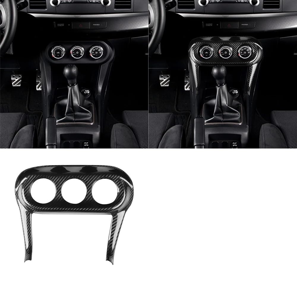Zentrale Dashboard Dekoration Für Mitsubishi Für Lancer Für EVO X 10th 2008-2015 Carbon Fiber Dashboard Tacho Panel Abdeckung Dekorative Auto Zubehör Innenraum(17) von SQIFBA