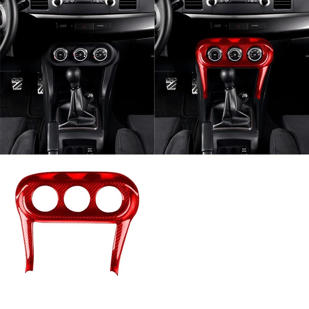Zentrale Dashboard Dekoration Für Mitsubishi Für Lancer Für EVO X 10th 2008-2015 Carbon Fiber Dashboard Tacho Panel Abdeckung Dekorative Auto Zubehör Innenraum(18) von SQIFBA