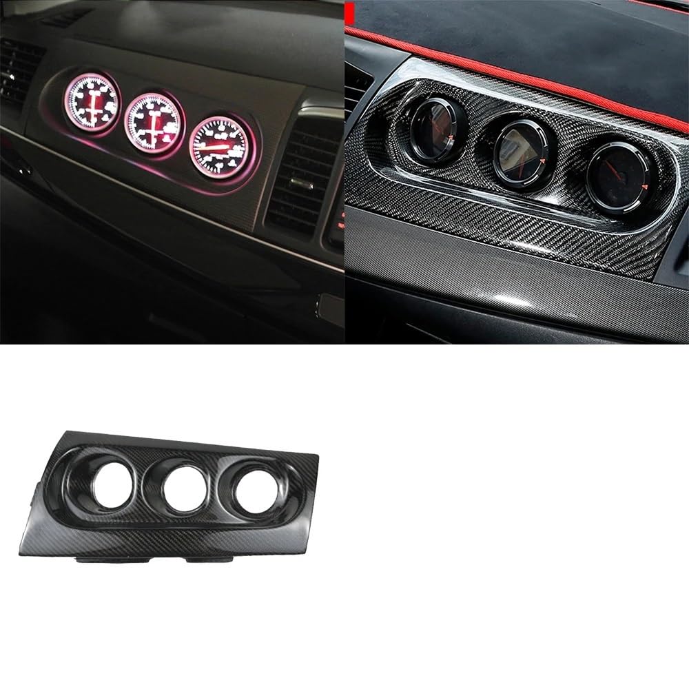 Zentrale Dashboard Dekoration Für Mitsubishi Für Lancer Für EVO X 10th 2008-2015 Carbon Fiber Dashboard Tacho Panel Abdeckung Dekorative Auto Zubehör Innenraum(5) von SQIFBA
