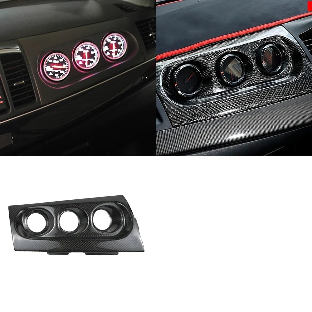 Zentrale Dashboard Dekoration Für Mitsubishi Für Lancer Für EVO X 10th 2008-2015 Carbon Fiber Dashboard Tacho Panel Abdeckung Dekorative Auto Zubehör Innenraum(6) von SQIFBA