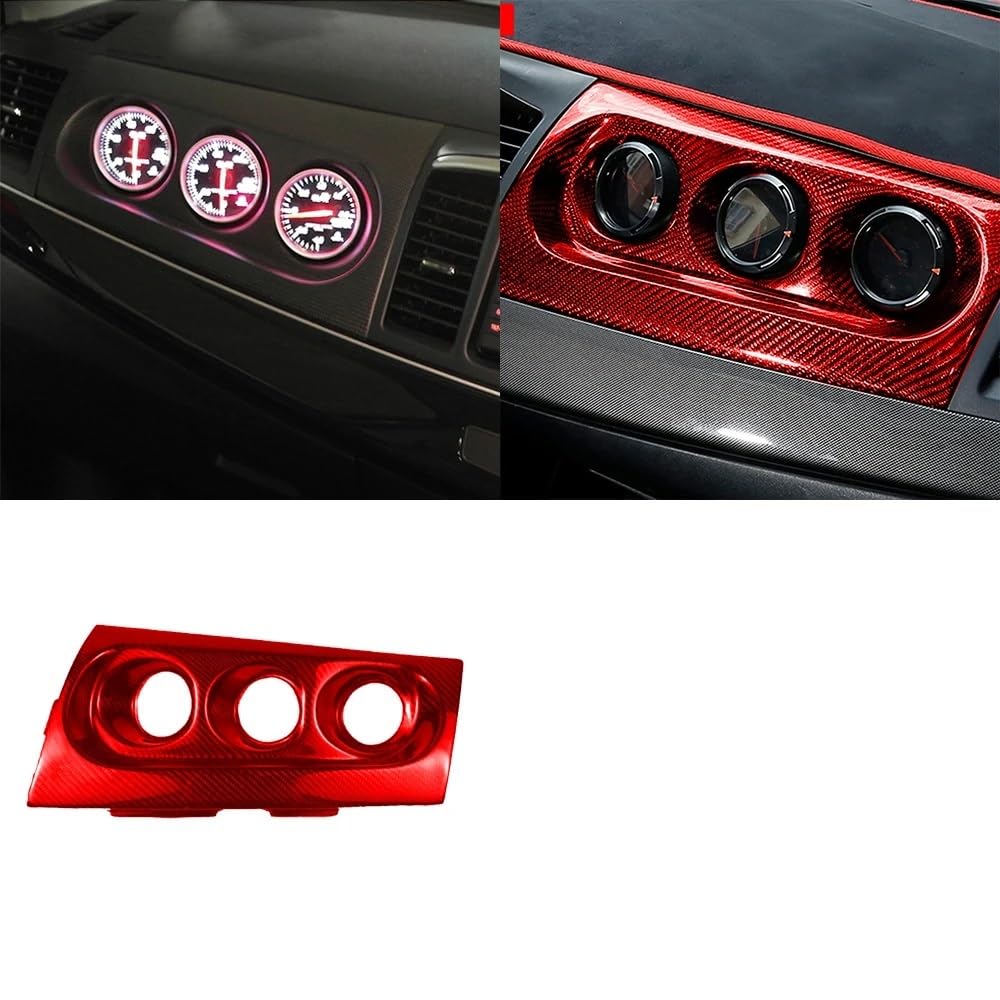 Zentrale Dashboard Dekoration Für Mitsubishi Für Lancer Für EVO X 10th 2008-2015 Carbon Fiber Dashboard Tacho Panel Abdeckung Dekorative Auto Zubehör Innenraum(7) von SQIFBA