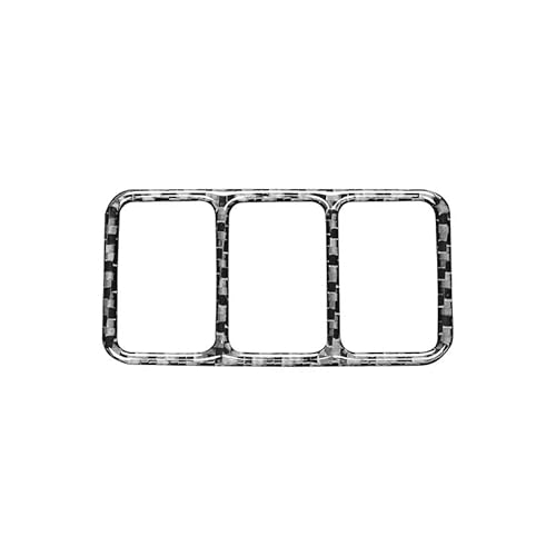 Zentrale Dashboard Dekoration Für Nissan 370Z Auto Zentrale Konsole Sitz Heizung Tasten Schalter Panel Rahmen Dekoration Aufkleber Auto Innen Teile Auto Zubehör Innenraum(Schwarz) von SQIFBA