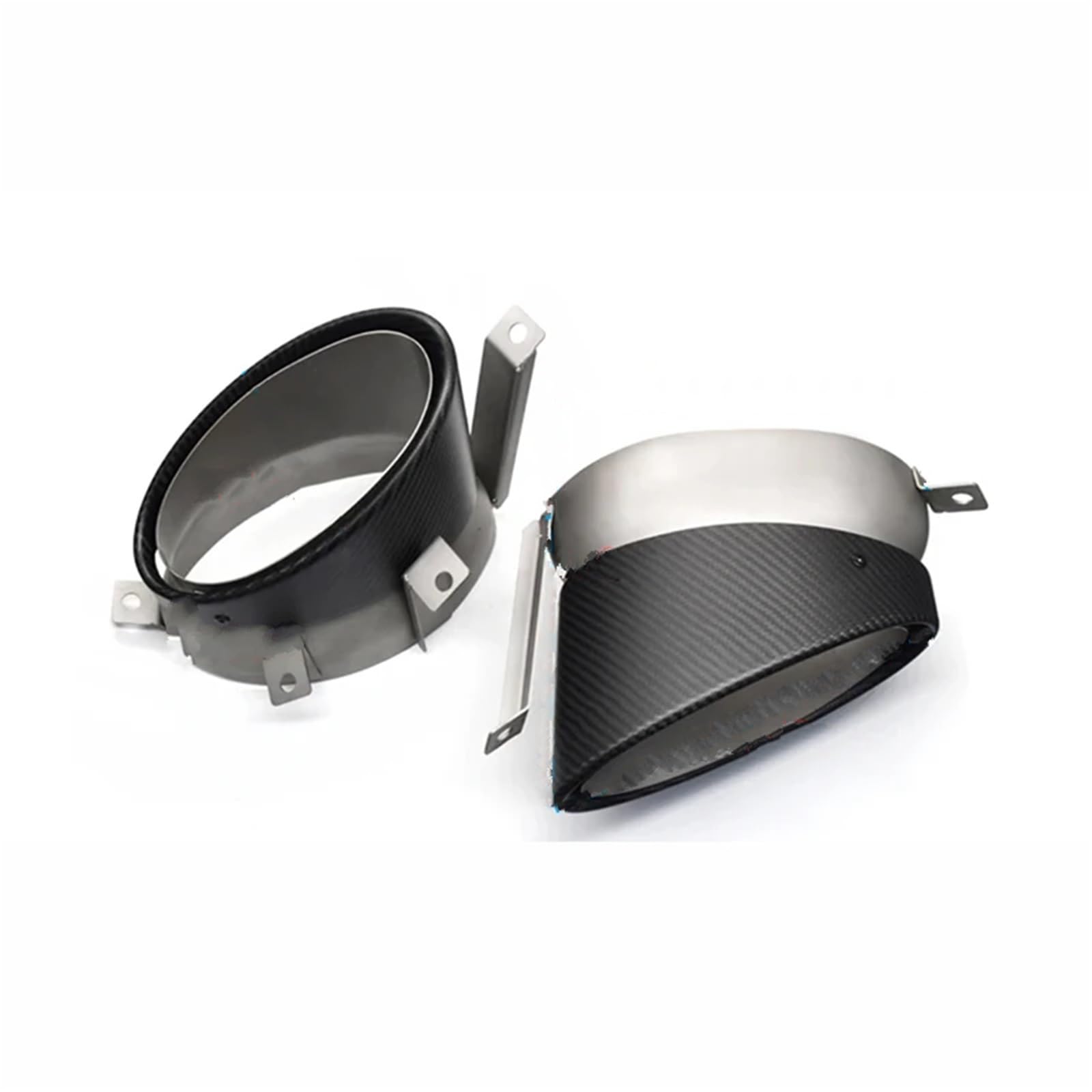 Auspuffblenden 1 Paar Oval Carbon Fiber Auspuff Tipp Für R8 V10 2010-2015 Auspuff Endrohr Schalldämpfer Auspuff System Endrohrblende(Oval Style) von SQOFJGIGN