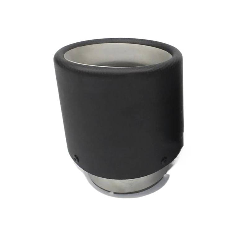 Auspuffblenden 1 Stücke 114MM Outlet Matte Carbon Fiber Auspuff Spitze 304 Edelstahl Universal Schalldämpfer Tipps Auspuffrohr Endrohrblende(63mm-101mm) von SQOFJGIGN