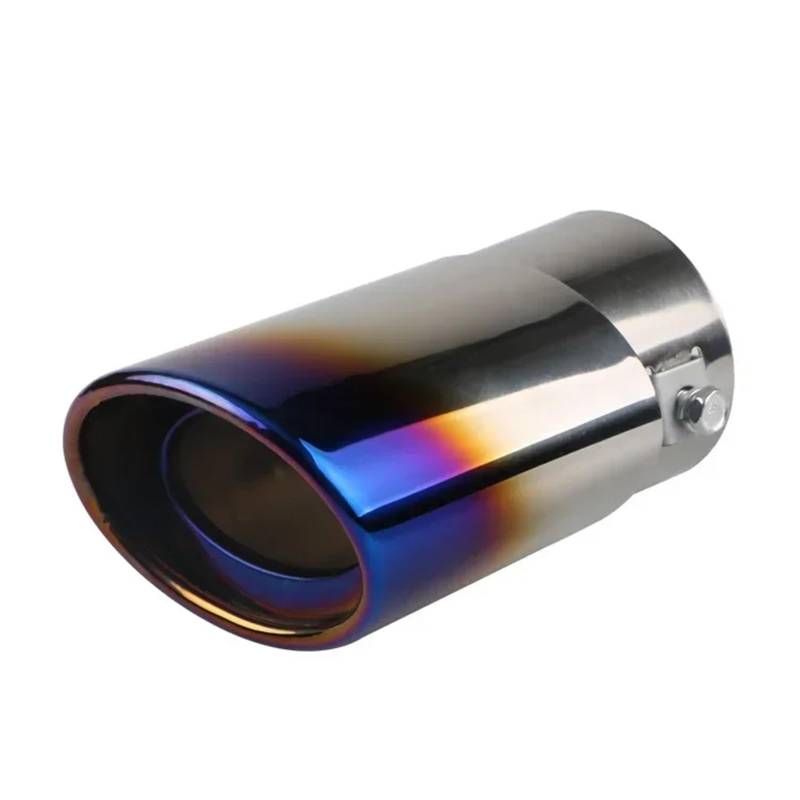 Auspuffblenden Auto Universal Reitstock Schalldämpfer Spitze Edelstahl Rohr Chrom Trim Modifizierte Auto Hinten Schwanz Kehle Refit Zubehör Endrohrblende von SQOFJGIGN