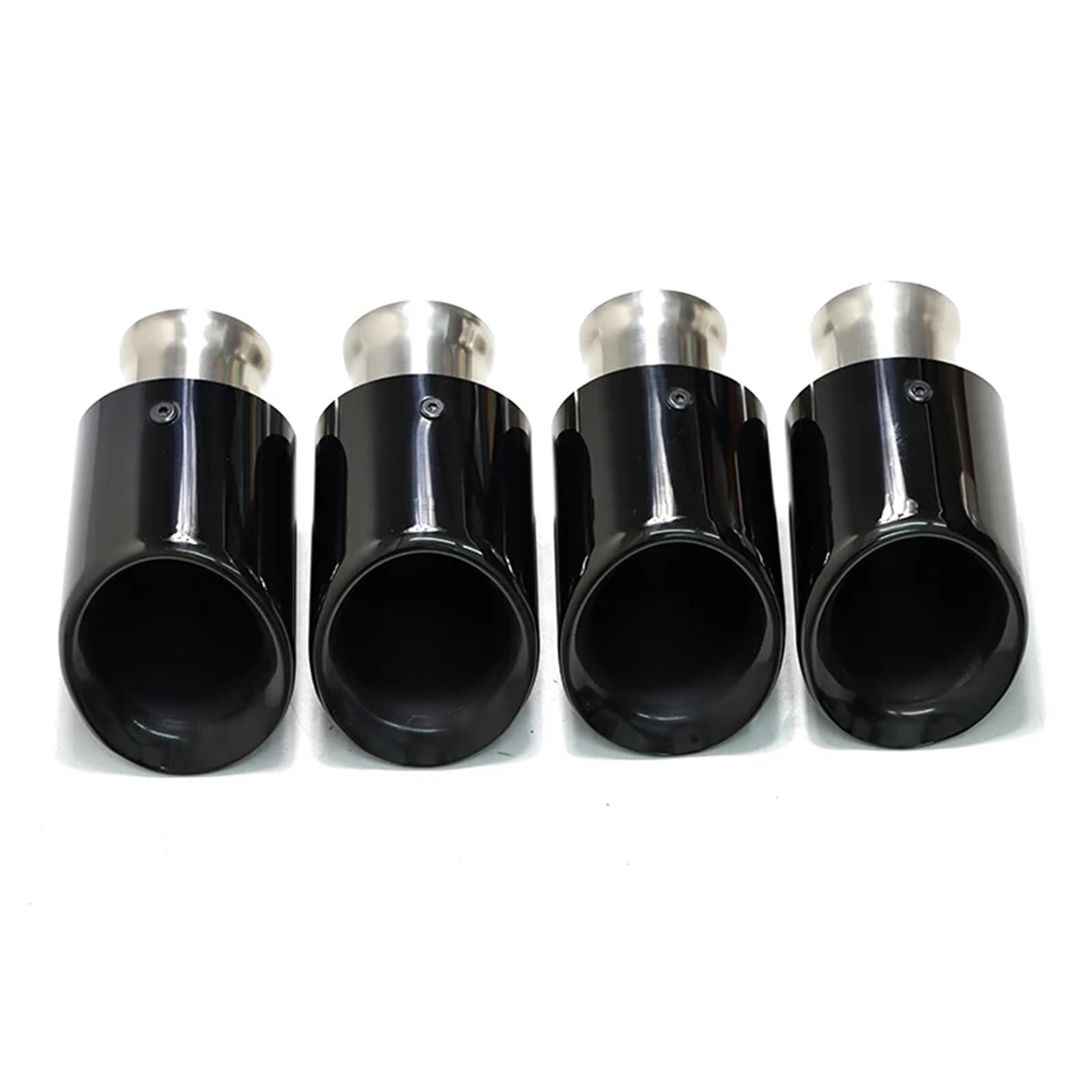 Auspuffblenden Für 2011-2014 Für Cayenne Für Turbo 4.8T Ersatz-Schalldämpfer-Header Edelstahl Schwarz Endrohr Düse Abgasanlage Endrohrblende(Single layer black) von SQOFJGIGN