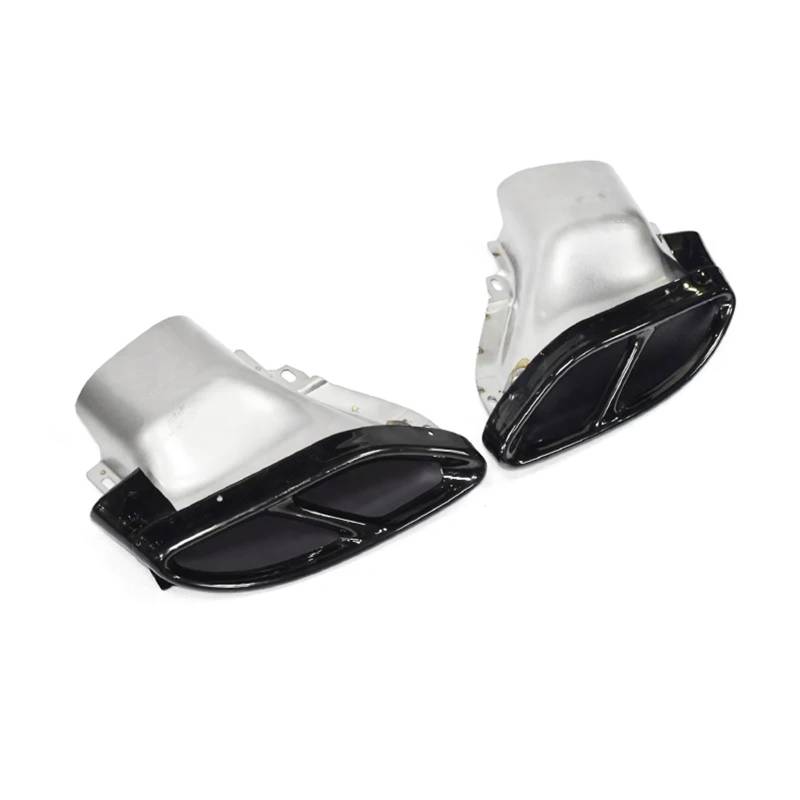 Auspuffblenden Für Benz Für C-Klasse Endrohr W205 C180 C200 C60 C300 Endrohr Upgrade Für C43 Schalldämpfer Spitze Auspuff System 2014-2021 Endrohrblende(Style Black) von SQOFJGIGN