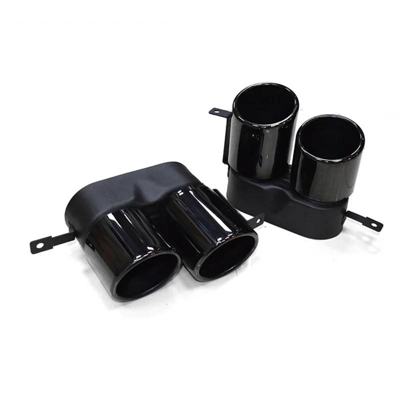 Auspuffblenden Für G20 G21 330i 325i 320i 2019-2021 Dual Outlet Quad Schwarz Edelstahl Endrohr Düse Auspuff Spitze Schalldämpfer Endrohrblende von SQOFJGIGN