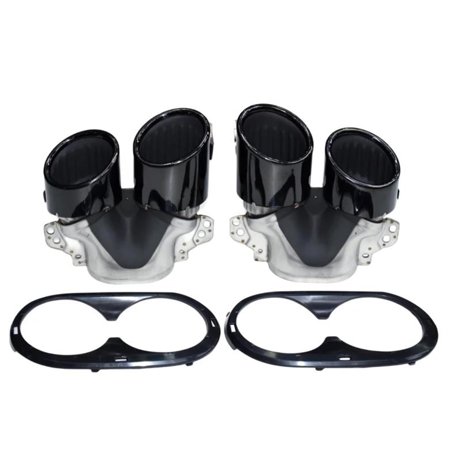 Auspuffblenden Für Mercedes Für A35 CLA35 GLA35 GLB35 A45 CLA45 GLA45 AMG Auspuffrohrmodifikation Quad-Endrohr-Schalldämpfer Endrohrblende(B) von SQOFJGIGN