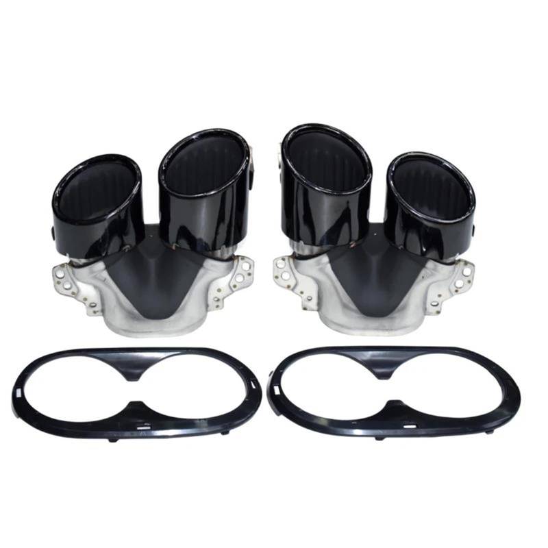 Auspuffblenden Für Mercedes Für A35 CLA35 GLA35 GLB35 A45 CLA45 GLA45 AMG Auspuffrohrmodifikation Quad-Endrohr-Schalldämpfer Endrohrblende(B) von SQOFJGIGN