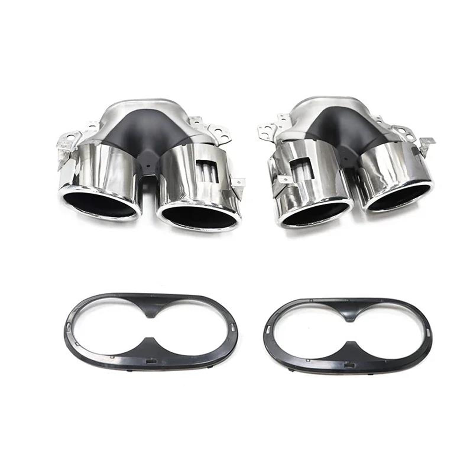Auspuffblenden Für Mercedes Für A35 CLA35 GLA35 GLB35 A45 CLA45 GLA45 AMG Auspuffrohrmodifikation Quad-Endrohr-Schalldämpfer Endrohrblende(C) von SQOFJGIGN