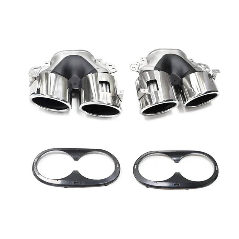 Auspuffblenden Für Mercedes Für A35 CLA35 GLA35 GLB35 A45 CLA45 GLA45 AMG Auspuffrohrmodifikation Quad-Endrohr-Schalldämpfer Endrohrblende(C) von SQOFJGIGN