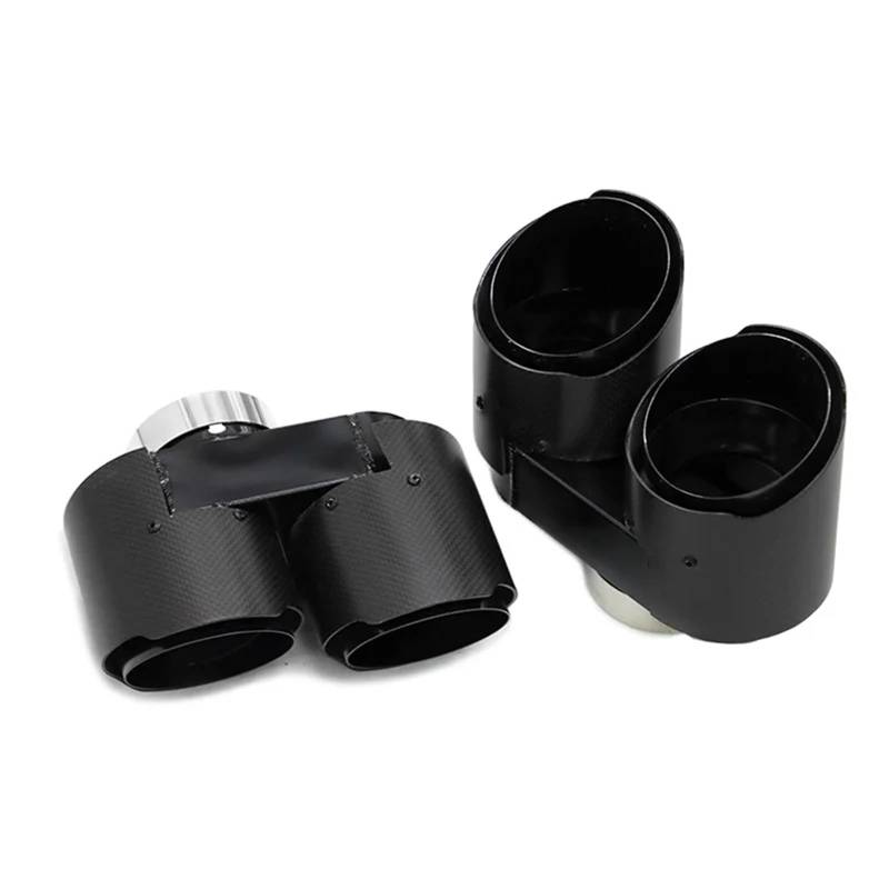 Auspuffblenden Quad Edelstahl Carbon Fiber Auspuffblende Für G20 G21 330i 330d 330e 320i Schalldämpfer Spitze Auspuff System Düse Auspuffrohr Endrohrblende(Carbon A) von SQOFJGIGN
