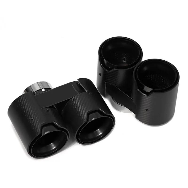 Auspuffblenden Quad Edelstahl Carbon Fiber Auspuffblende Für G20 G21 330i 330d 330e 320i Schalldämpfer Spitze Auspuff System Düse Auspuffrohr Endrohrblende(Carbon E) von SQOFJGIGN
