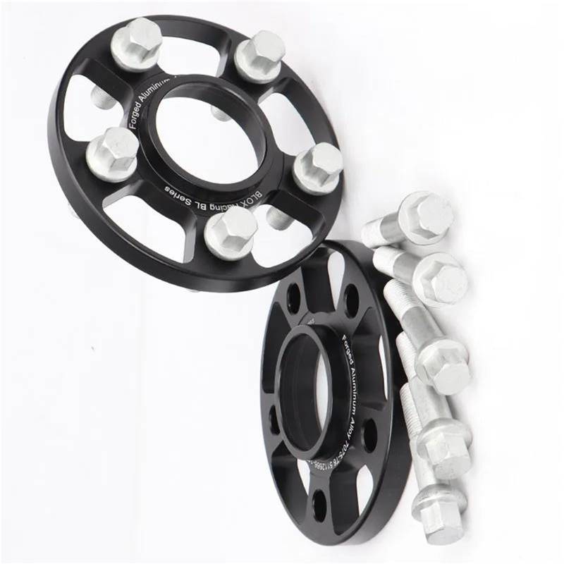 Wheel Spacers 2 Stück 12/15/20 mm 7075 Aluminium geschmiedete Spurverbreiterungen Adapter PCD 5 x 112 CB = 66,5 mm (ID = OD) für A8 M14 x 1,5 Spurverbreiterung Distanzscheiben(2PCS 12mm) von SQOFJGIGN