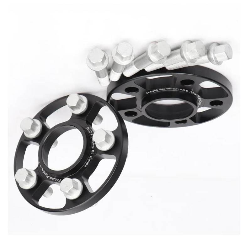 Wheel Spacers 2 Stück 12/15/20 mm 7075 Aluminium geschmiedete Spurverbreiterungen Adapter PCD 5 x 112 CB = 66,5 mm (ID = OD) für A8 M14 x 1,5 Spurverbreiterung Distanzscheiben(2PCS 15mm) von SQOFJGIGN