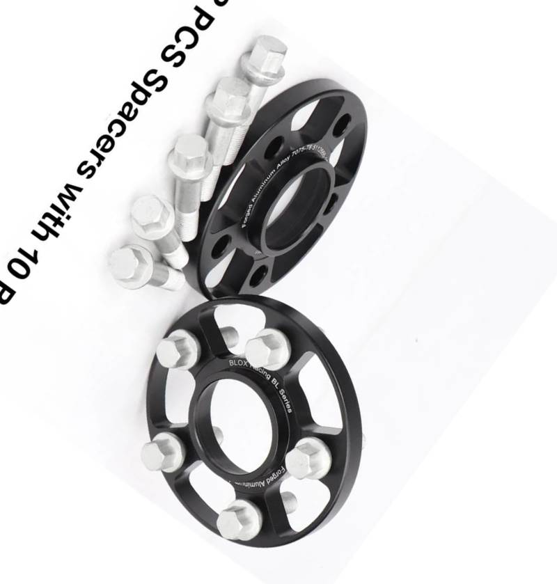 Wheel Spacers 2 Stück 12/15/20 mm 7075 Aluminium geschmiedete Spurverbreiterungen Adapter PCD 5 x 112 CB = 66,5 mm (ID = OD) für A8 M14 x 1,5 Spurverbreiterung Distanzscheiben(2PCS 20mm) von SQOFJGIGN