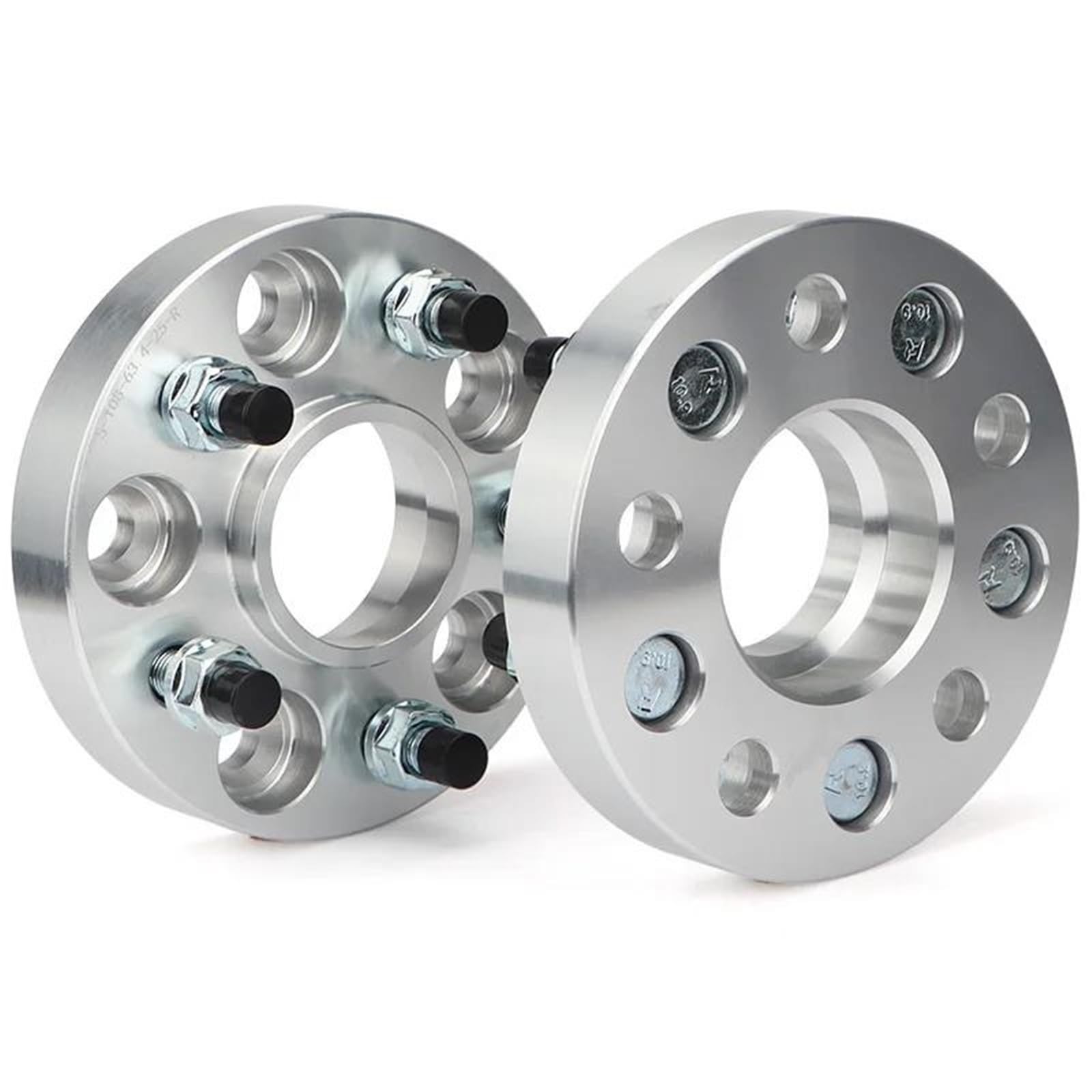 Wheel Spacers 2 stück PCD 5x108 CB 63,4 oder 60,1mm Aluminium Rad Spacer Adapter 5 Lug geeignet für Ford 15/20/25/30/40mm Spurverbreiterung Distanzscheiben(2PCS 35mm CB 63.4) von SQOFJGIGN
