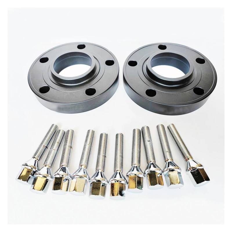 Wheel Spacers 20mm 5 * 112 Spurverbreiterung mit Kegel Radbolzen M14 * 1,25 Centric 66,6 Spurverbreiterungen für Countryman Spurverbreiterung Distanzscheiben(50coneSilver 14x1.25) von SQOFJGIGN