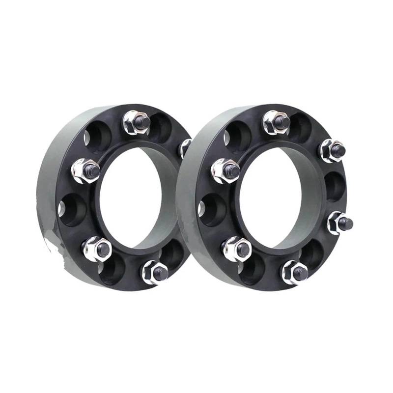 Wheel Spacers Spurverbreiterung 6x139,7 CB 106,1 Für Vigo T6-7075 Geschmiedete Aluminiumlegierung 2 Stück Spurverbreiterung Distanzscheiben(2Pcs Black 50mm) von SQOFJGIGN