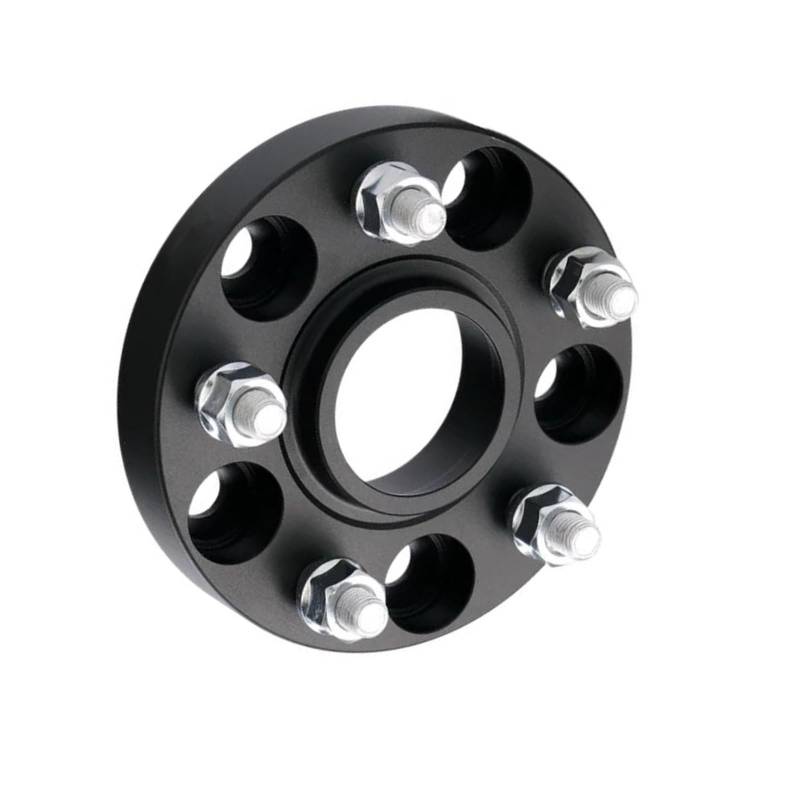 Wheel Spacers Spurverbreiterung PCD 5x114.3 CB 67.1mm M12x1.5 Für Levante 1 Stück Spurverbreiterung Distanzscheiben(1PC Black 25mm) von SQOFJGIGN