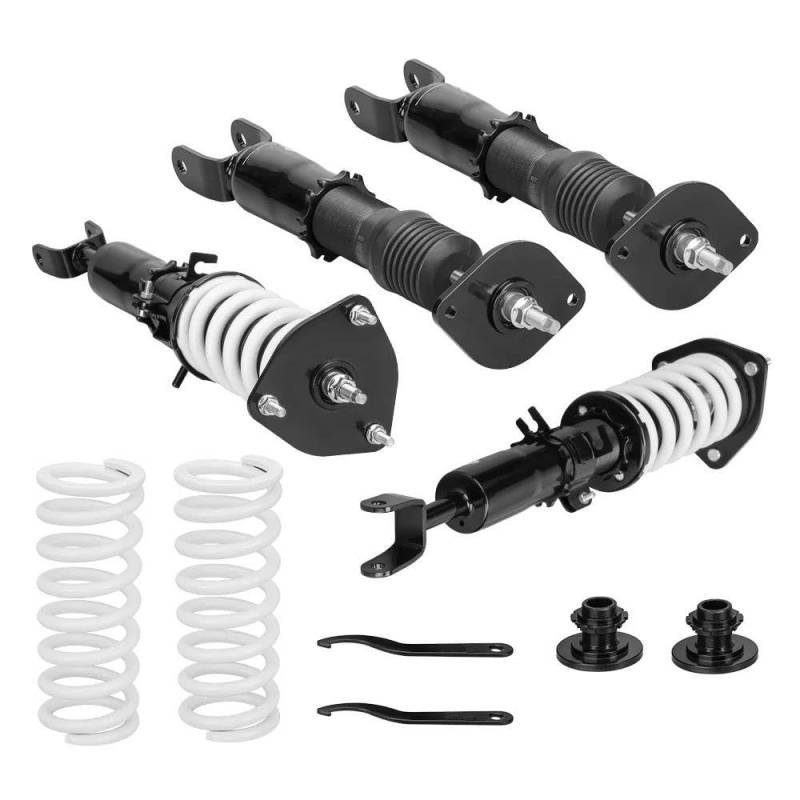 Federbein Luftfeder Gewindefahrwerk Stoßdämpfer Federbeine Für NISSAN 350Z Coupe 2003-2008 Suspension Einstellbare Höhe Federbein Luftfederung von SQRHDF