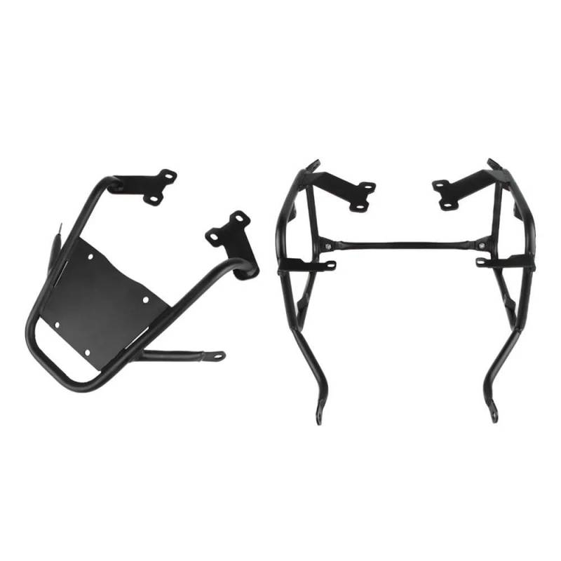 Gepäckträger hinten Für CB500X Für CB400X 2019 2020 2021 2022 Edelstahl Gepäckträger Motorrad Satteltaschen Koffer Kofferraum Top Case Halterung Motorrad Heck Rack Halterung(Black One Set) von SQRHDF