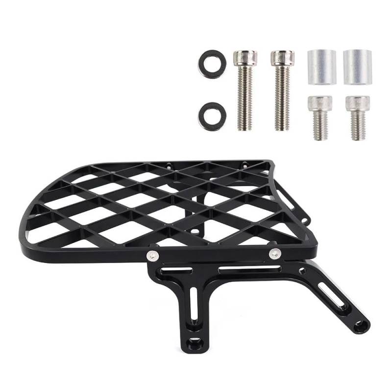 Gepäckträger hinten Für Suzuki Für DR650 1996-2023 2024 Gepäckträger Gepäckträgerhalterung Rückenlehne Regalhalter Motorradgepäckhalter Halterung Motorrad Heck Rack Halterung(Schwarz) von SQRHDF