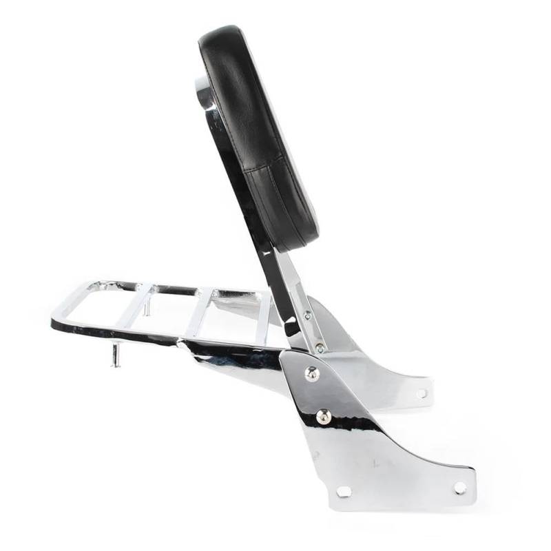 Gepäckträger hinten Motorrad Chrom Rückenlehne Sissy Bar Rückenlehne W/Gepäck Rack Pad Für Schatten Für Sabre 1100 Für Ace VT1100 Alle Jahre Motorrad Heck Rack Halterung von SQRHDF